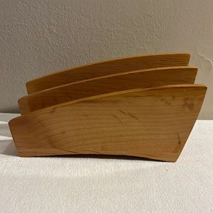 Vintage Wood Mail Letter Organizer